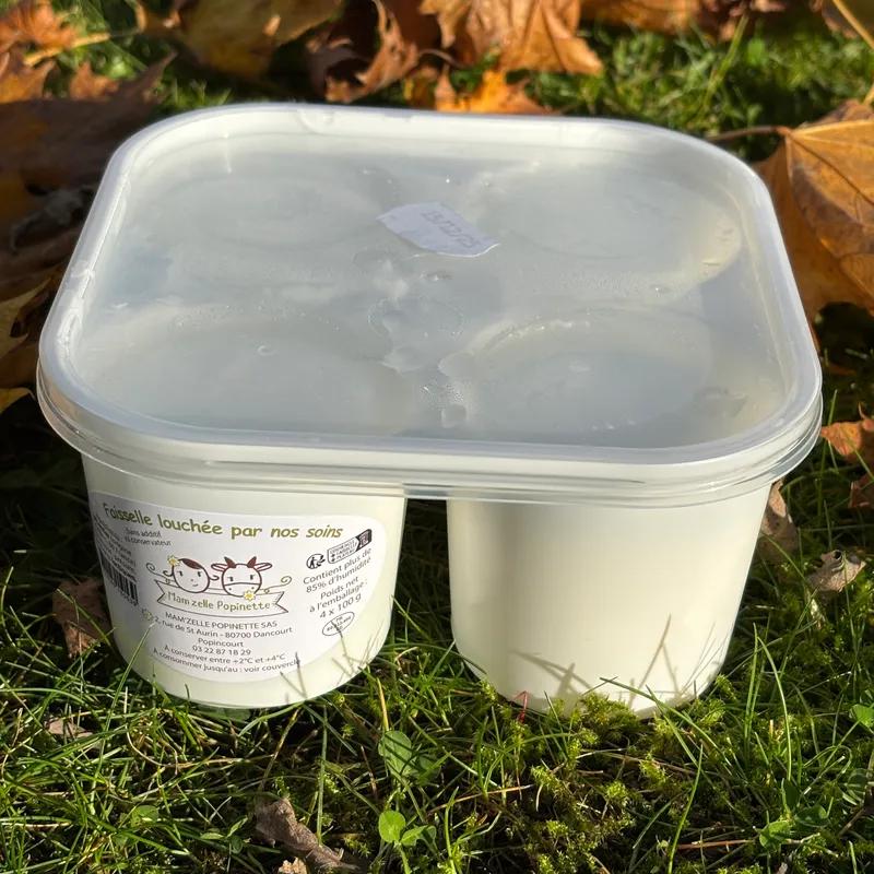 FAISSELLE AU LAIT ENTIER PASTEURISE 4x100 g